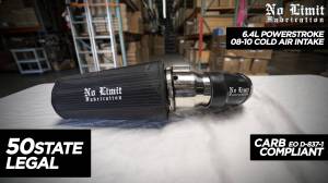 No Limit Fabrication - No Limit Fabrication 6.4 Powerstroke 08-10 Cold Air Intake 