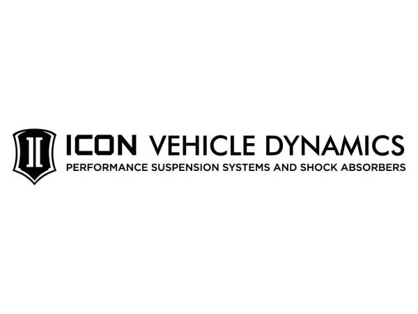 ICON Vehicle Dynamics - ICON Vehicle Dynamics 25 IN WIDE ICON TAGLINE SILVER STICKER-TAGLINE 25 IN S