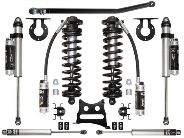 ICON Vehicle Dynamics - ICON 05-16 FORD F-250/F-350 2.5-3" STAGE 4 COILOVER CONVERSION SYSTEM