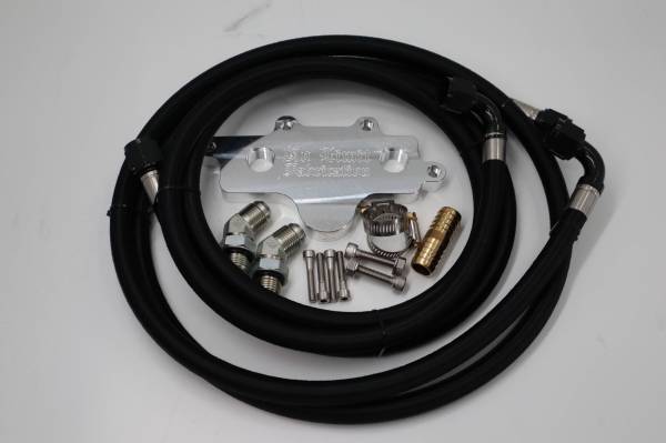 No Limit Fabrication - No Limit Fabrication 6.7 Oil Cooler Relocation Kit