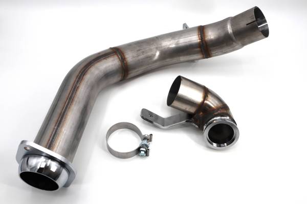 No Limit Fabrication - No Limit Fabrication 2020-2022 6.7 PowerStroke 4" Stainless Steel Downpipe