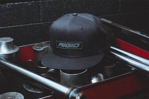 RIGID Industries - RIGID Industries RIGID New Era Flat Bill Hat Grey With Grey Logo Patch, Snapback 1032 - Image 4