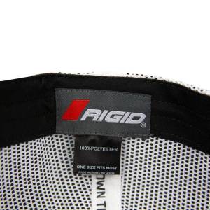 RIGID Industries RIGID Custom Snapback Trucker Hat, Grey With White Mesh Back 1049