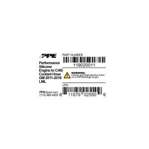 PPE Diesel - PPE Diesel ENGINE TO CAB COOLANT HOSE 2011-2016 119020011 - Image 2