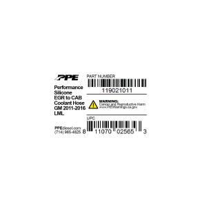 PPE Diesel - PPE Diesel EGR TO CAB COOLANT HOSE 2011-2016 119021011 - Image 2
