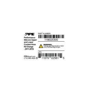 PPE Diesel Coolant Hose Kit (2011-16) LML (Orange) 119025300
