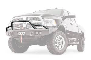 Warn Powder Coated Black Steel With Brush Guard Skid Plate Step Plate 100473