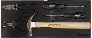 Boxo - BOXO USA Heavy Duty 113 Piece Metric Tool Set with 2 Drawer Hand Carry Tool Box - Matte Black - Image 4