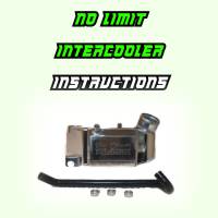 No Limit Air to Water Intercooler Instructions