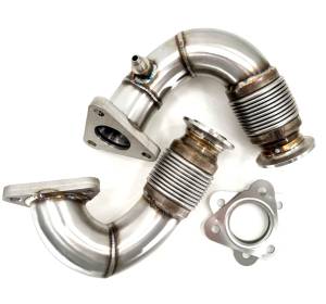 No Limit Fabrication - No Limit Fabrication 11-Current Stainless Steel Up-Pipe Kit - Image 3